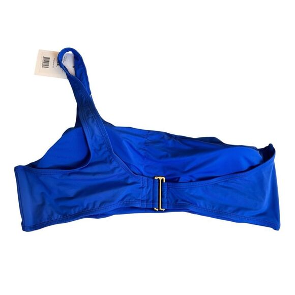 Andie Swim The Wyndwood Bikini Top Cobalt Blue One Shoulder Size 3XL NEW - Picture 3 of 8